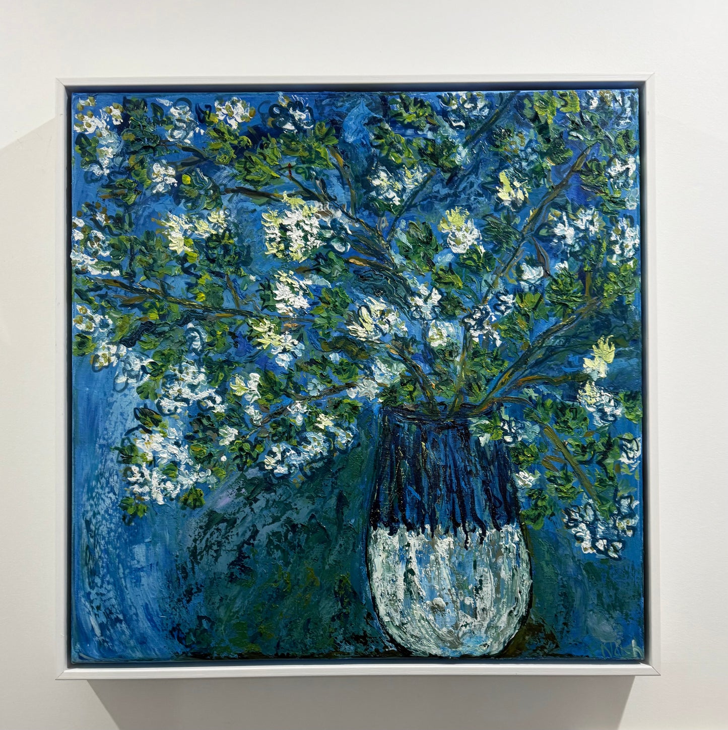 'Hawthorn in a Blue Vase'