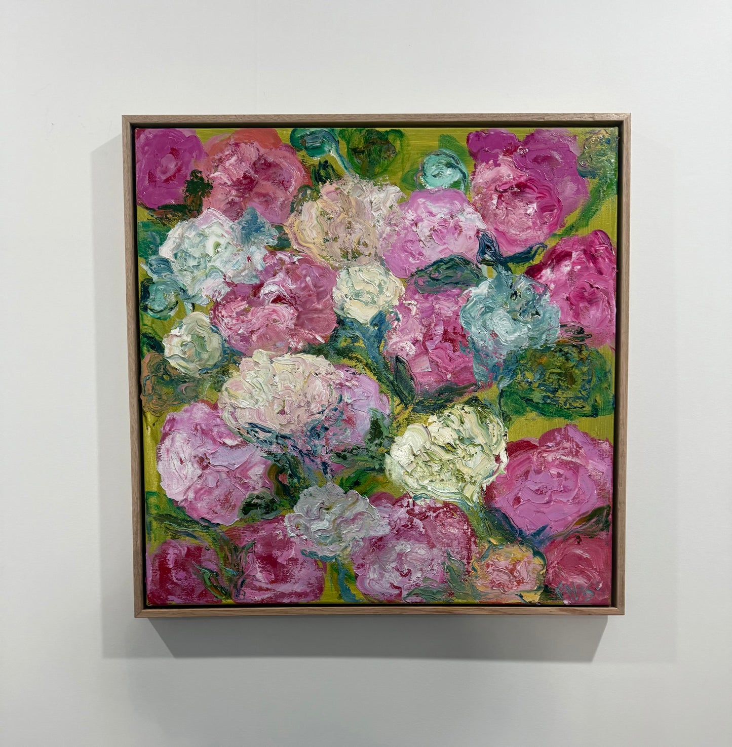 'Peonies in Spring Green' 1 (SOLD)