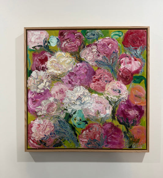 'Peonies in Spring Green' 2