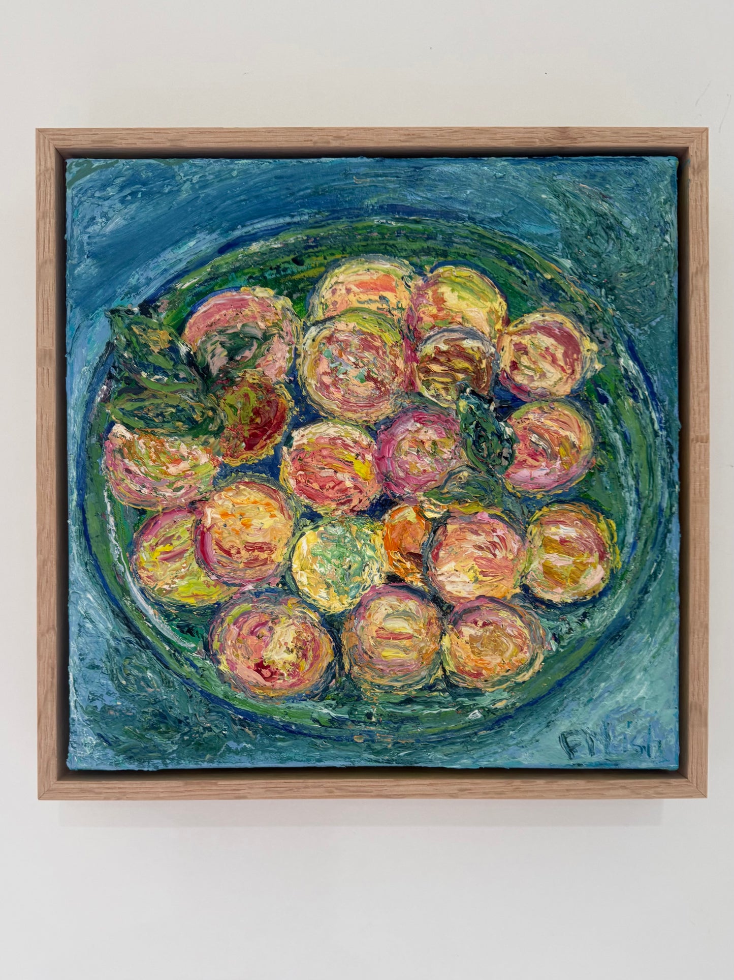 'Peaches in a Green Bowl'