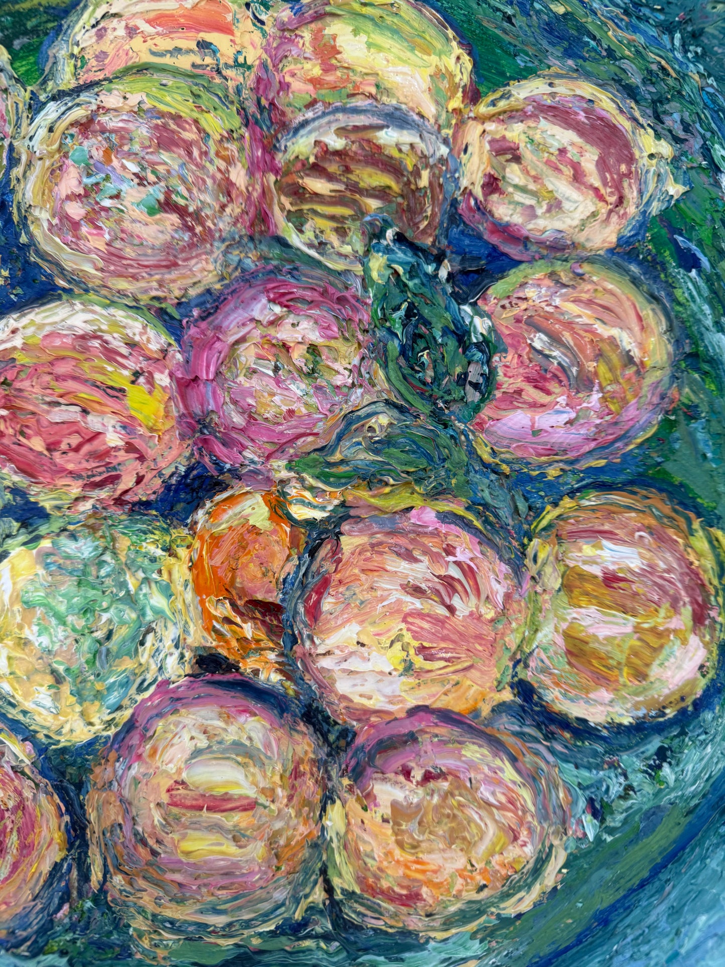 'Peaches in a Green Bowl'